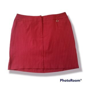 Venezia Red Pin Stripe Pencil Skirt sz 20